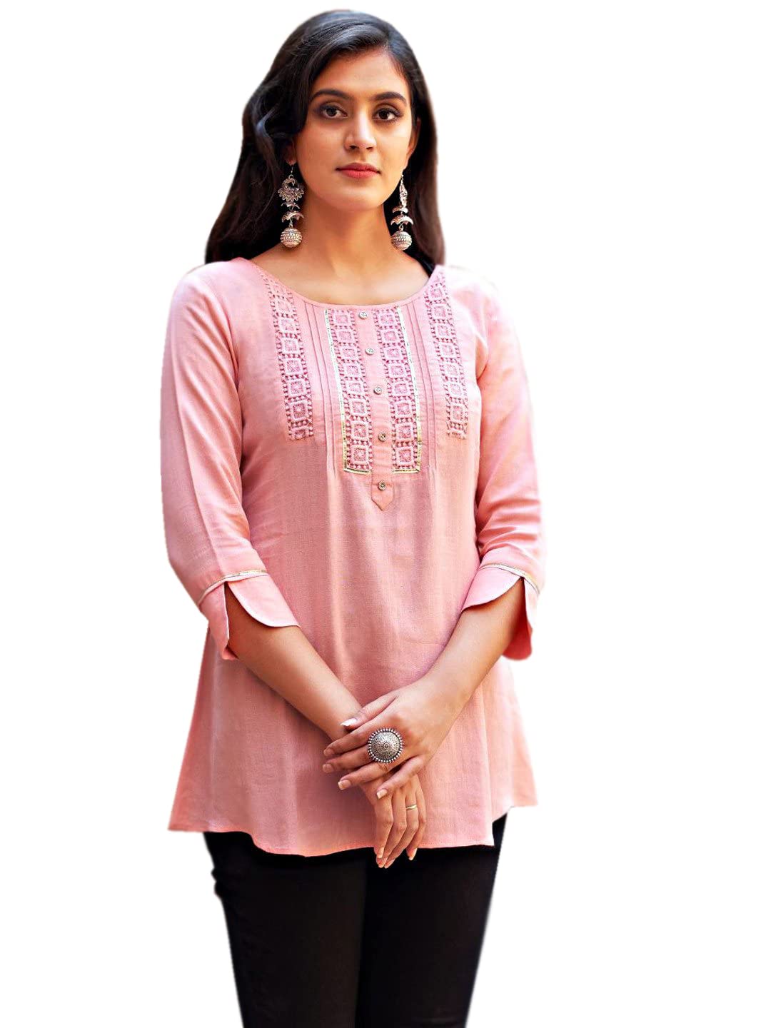 Chic Chokhi Bandhni Women’s Rayon Embroidered Regular Fit Top – Stylish & Comfortable Option for Outfits Chic Chokhi Bandhni Women’s Rayon Embroidered Regular Fit Top – Stylish & Comfortable Option for Outfits