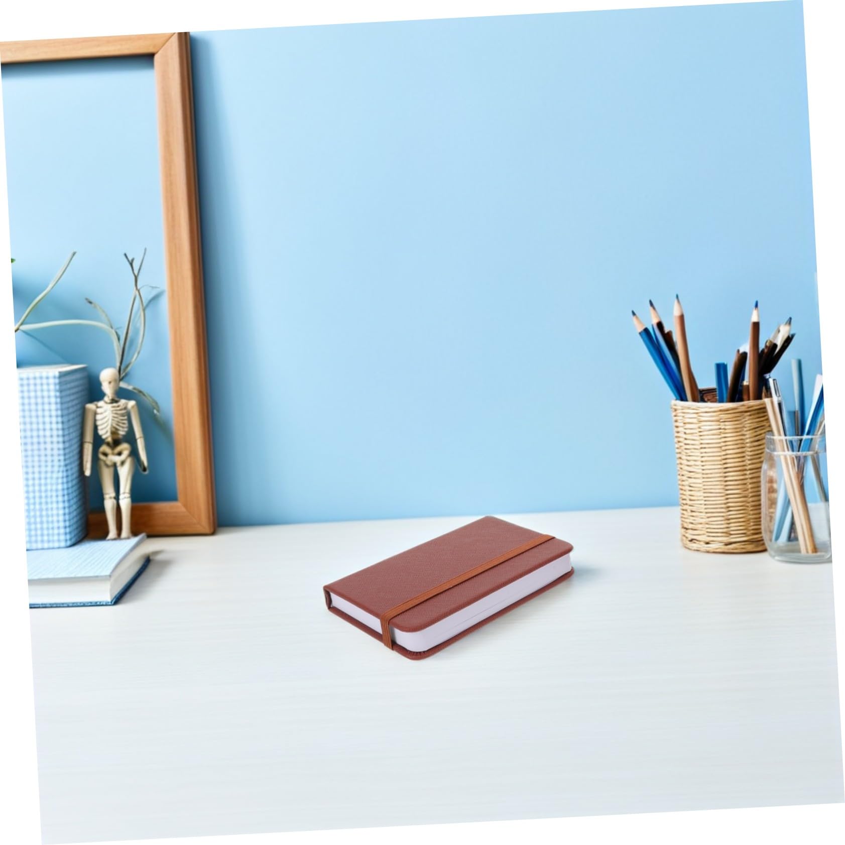 10 Pièces Carnet de Poche Simili Rigide Mini Carnet Portable pour Planification Mensuelle Agenda Compact pour Prise de Notes Rapide