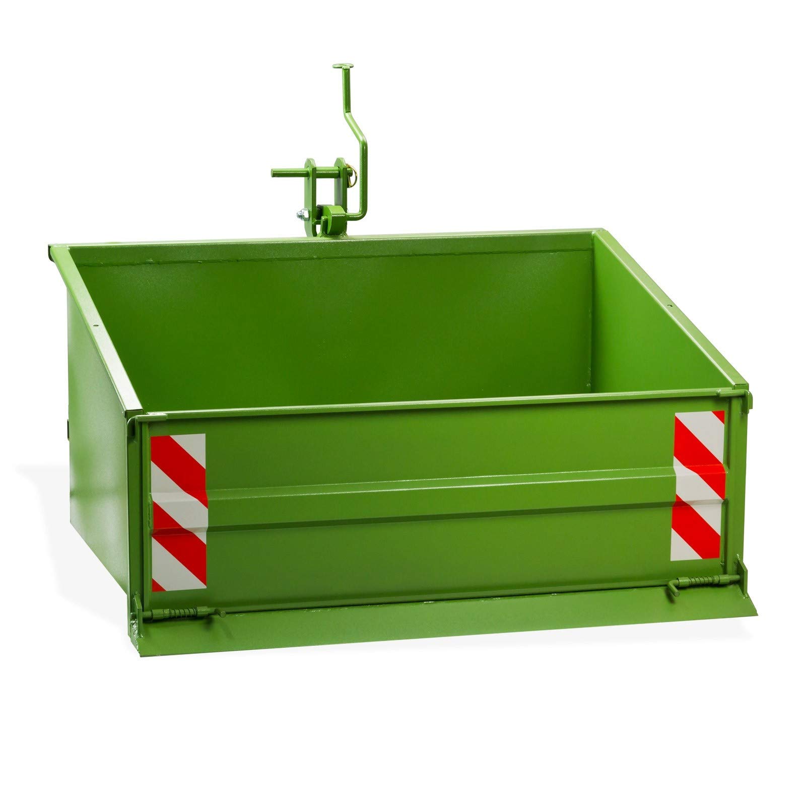 Traktor Stahl Heckcontainer Heckmulde 1200S – 120 cm grün