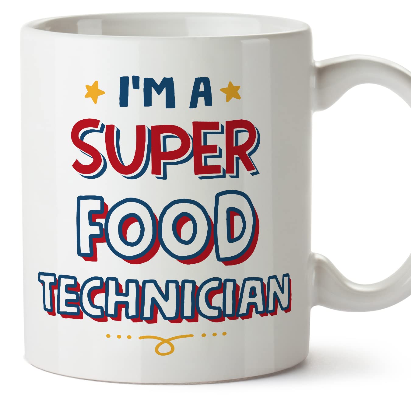 MUGFFINS Food Technician Mug - in English - I'm Super - Funny Gift for Colleagues - Ceramic 11oz Mug