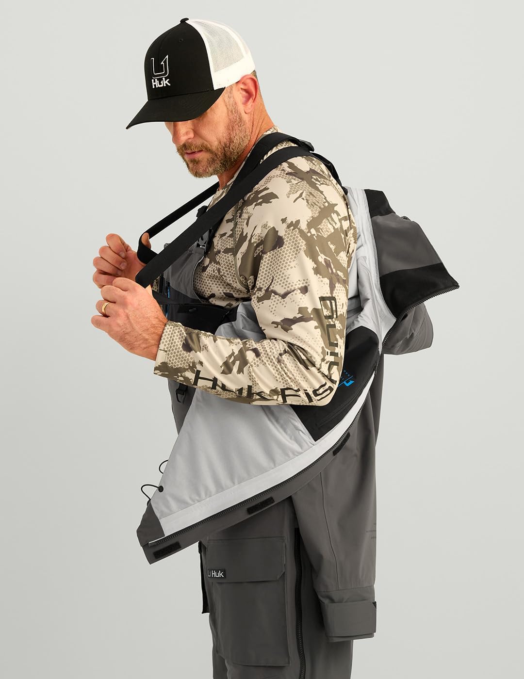 HUK mens Pro Series Jacket, Waterproof Fishing Jacket, Breathable Performance Outerwear - Image 6