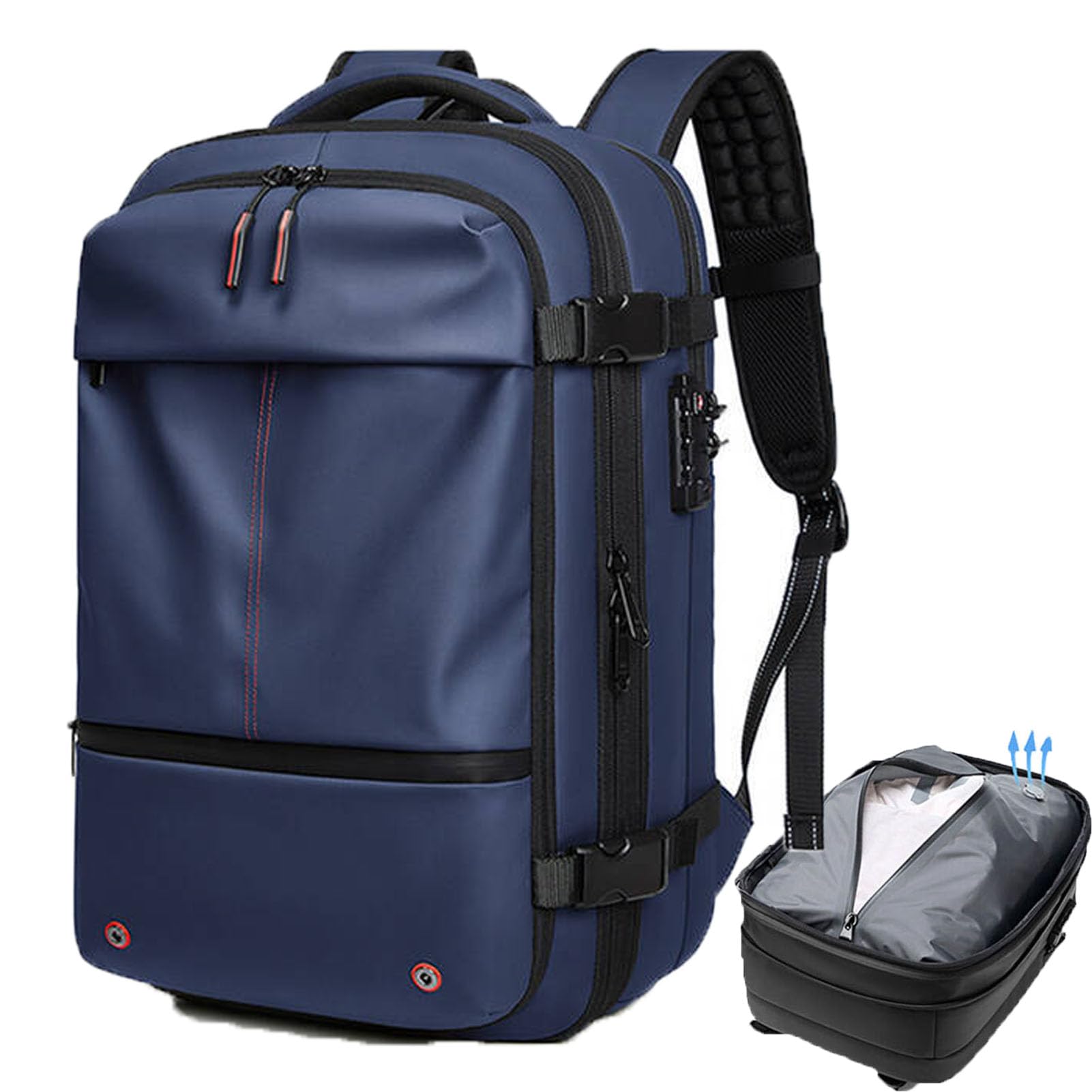 〇Of55 未使用 真空圧縮 バックパック トラベルバッグ Amazon.co.jp: 真空圧縮 リュッ、エアロサク リュック 真空