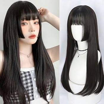 NO.805P ストレート黒ウィッグ Amazon.co.jp: ストレート ロング ウィッグ コスチューム用小物