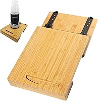 Vista 1 de Bamboo Appliance Slider - Wooden Tray for Kitchen Appliances, Coffee Station and Kitchen Organization - Appliance Sliders for Kitchen Appliances