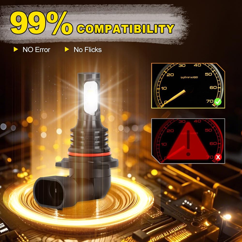 Kit Lampadine LED Per Auto, 120W, 12V 6000K Bianco, Abblaglianti H7, Anabbaglianti H7, Fendinebbia 9006 HB4, Fari LED antiabbagliamento, For Mercedes C-Class W203 2000-2007