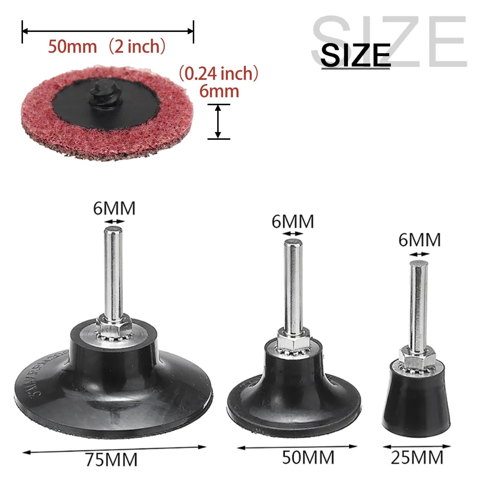 Magnate Z3QR6 Type R Zirconia Alumina Quick Change Discs, 50 Discs/Pack - 3