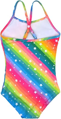 Vista 3 de Traje de baño de una pieza para niñas, bonito traje de baño de una pieza de 2 a 12 años