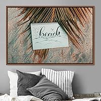 Framed Canvas Wall Art Pressed Quotes 3D Chic Inspirational Multicolor Pop Art Quotes Typography Ultra Whimsical - 16x24 inches