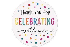 120x Thank You for Celebrating with Me Stickers