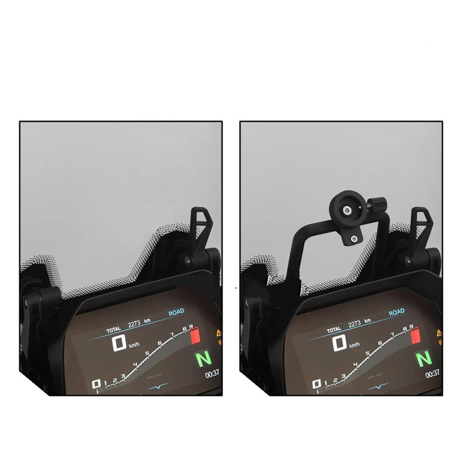 Genérico Soporte para Placa De Navegación GPS Motocicleta para F750GS, F850GS, Adventure, para Teléfono, Extensión Manillar Golpes Teléfono Soporte Placa