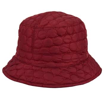Foldable Water Repellent Quilted Rain Hat w/Adjustable