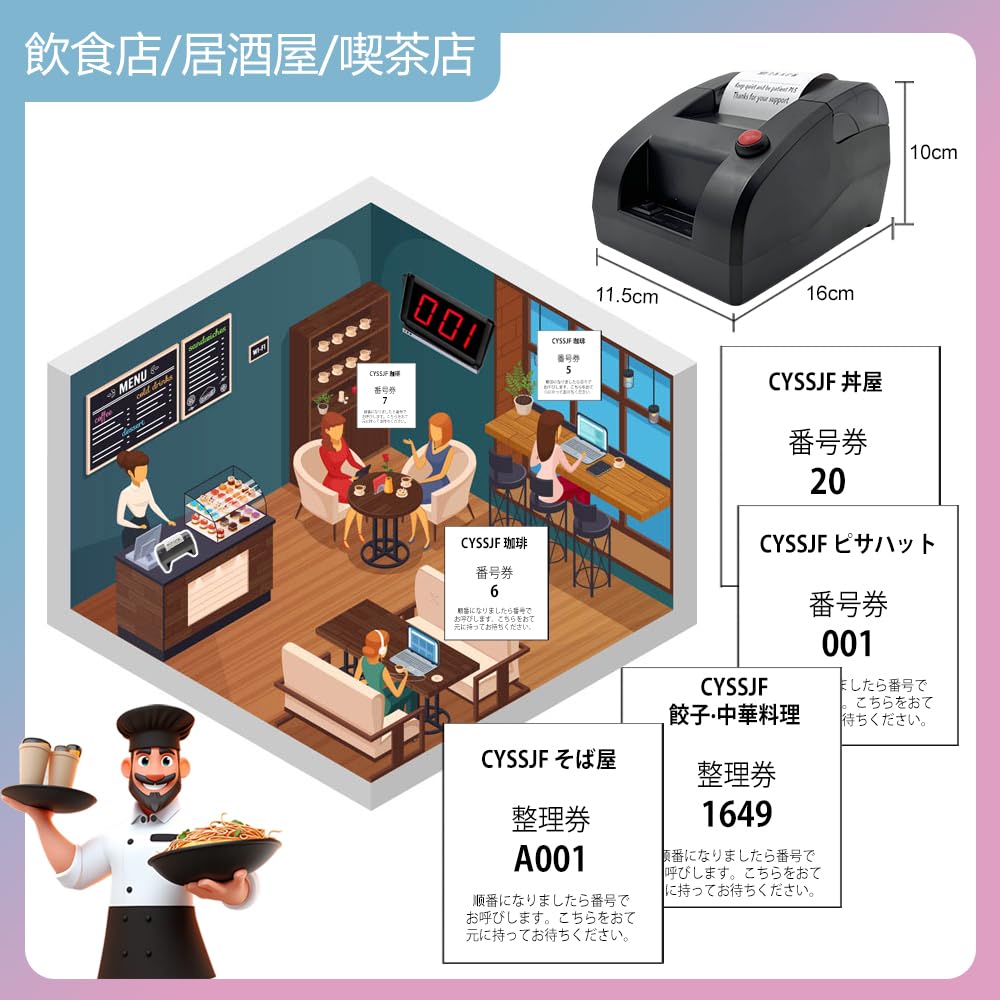 CYSSJF 発券機 整理券 順番待ち 業務用 (感熱紙1巻入れ) Amazon.co.jp: CYSSJF 発券機 整理券 順番待ち 業務用 (感熱紙1巻入れ