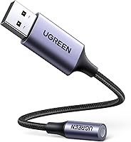 Vista 9 de UGREEN Adaptador de audio USB a conector de 3.5 mm Tarjeta de sonido con soporte para micrófono TRRS Auriculares DAC 24bit 96kHz USB a conector