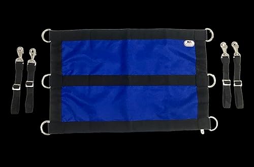 Miniatura 3 de Majestic Ally 1200D 29"x19" - Protector de caballo con correas de longitud reemplazables y ajustables y accesorios reemplazables (azul rey negro)