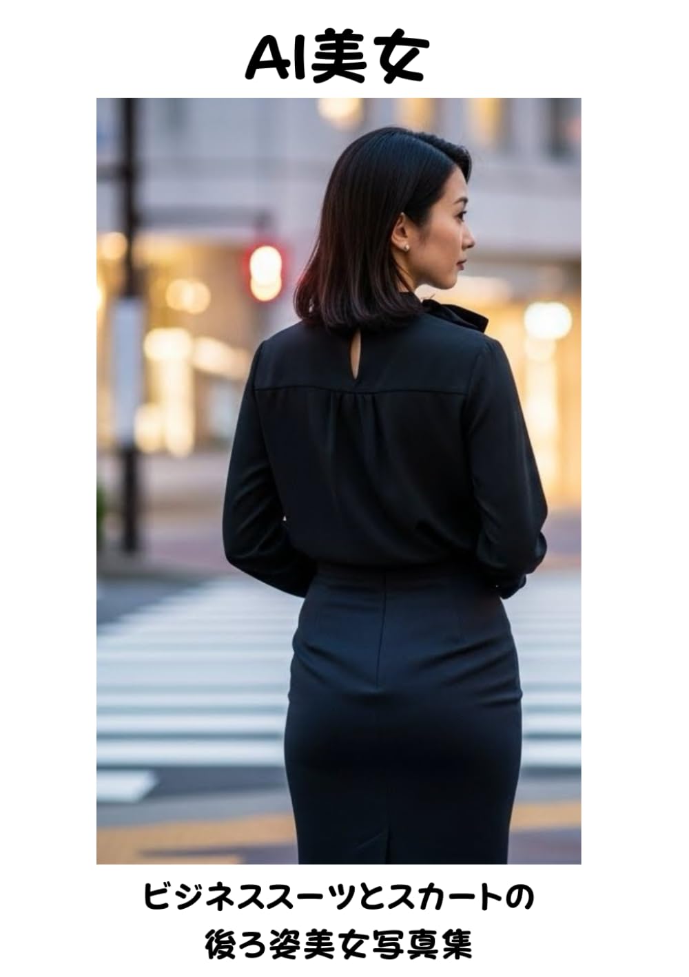 ビジネススーツとスカートの後ろ姿美女写真集