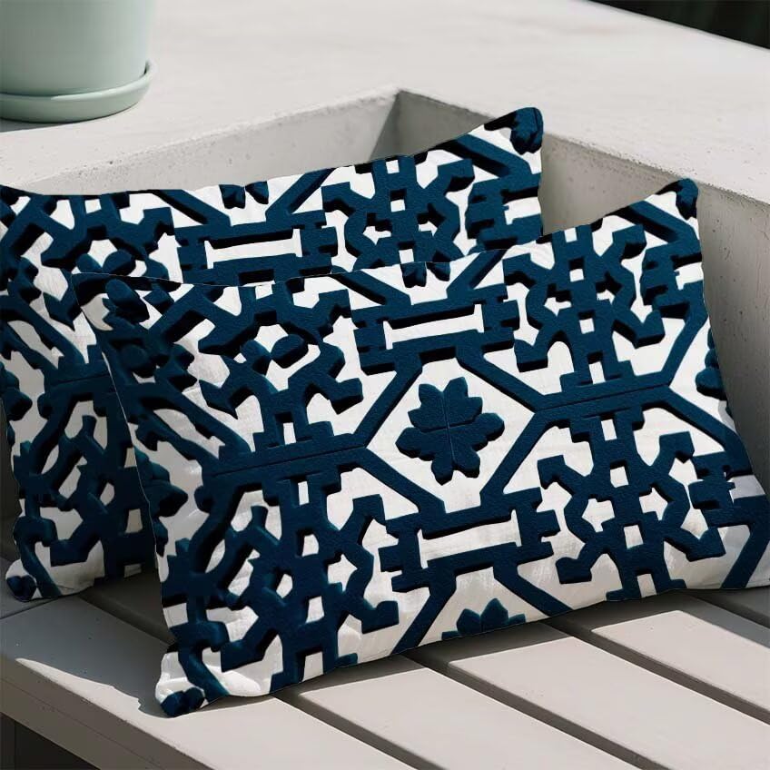 Housse coussin de jardin violette imperméable contre la pluie et l'usure - 2