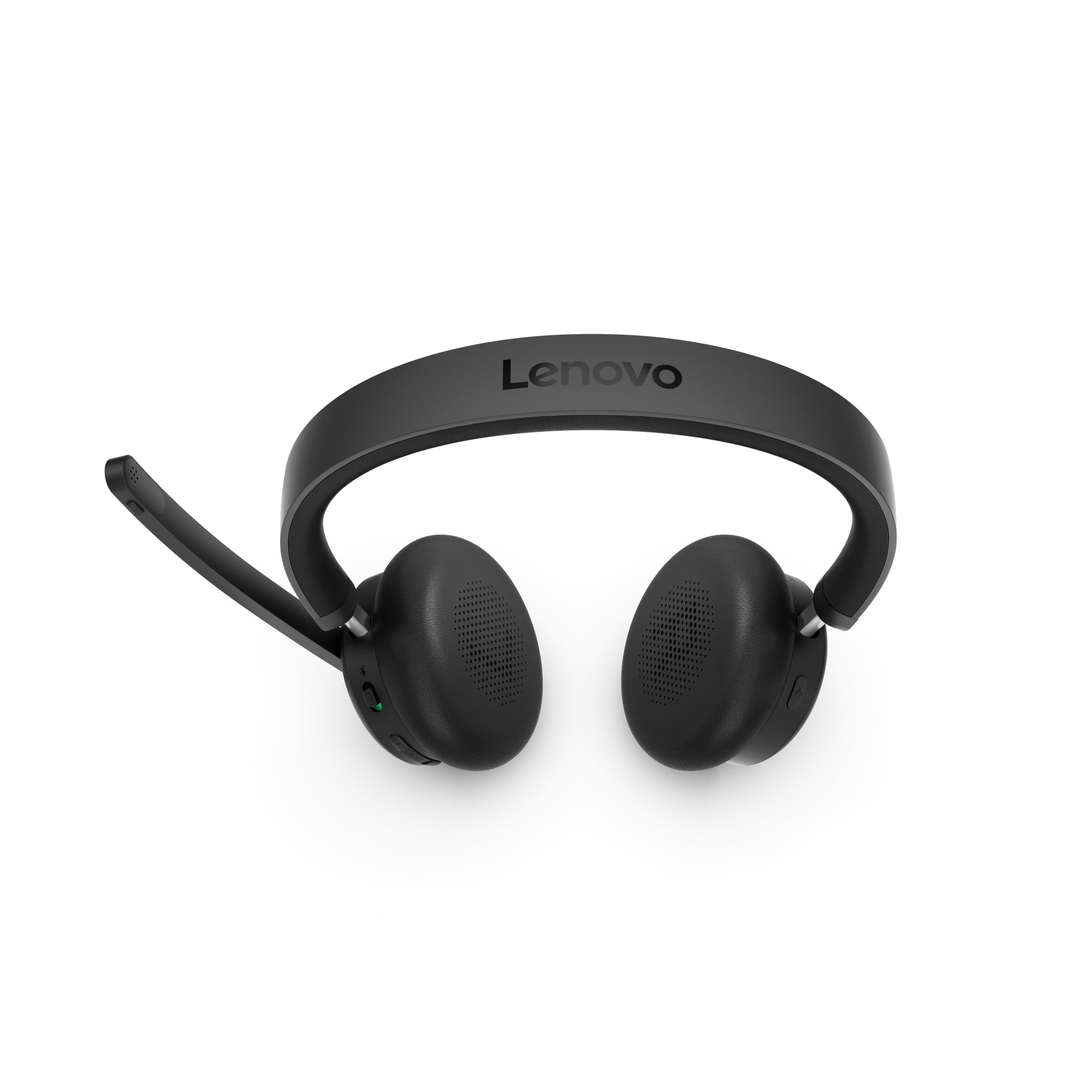 Lenovo 6550 - Headset - On-Ear - Bluetooth - kabellos - aktive Rauschunterdrückung - Schwarz - Zertifiziert für Microsoft Teams