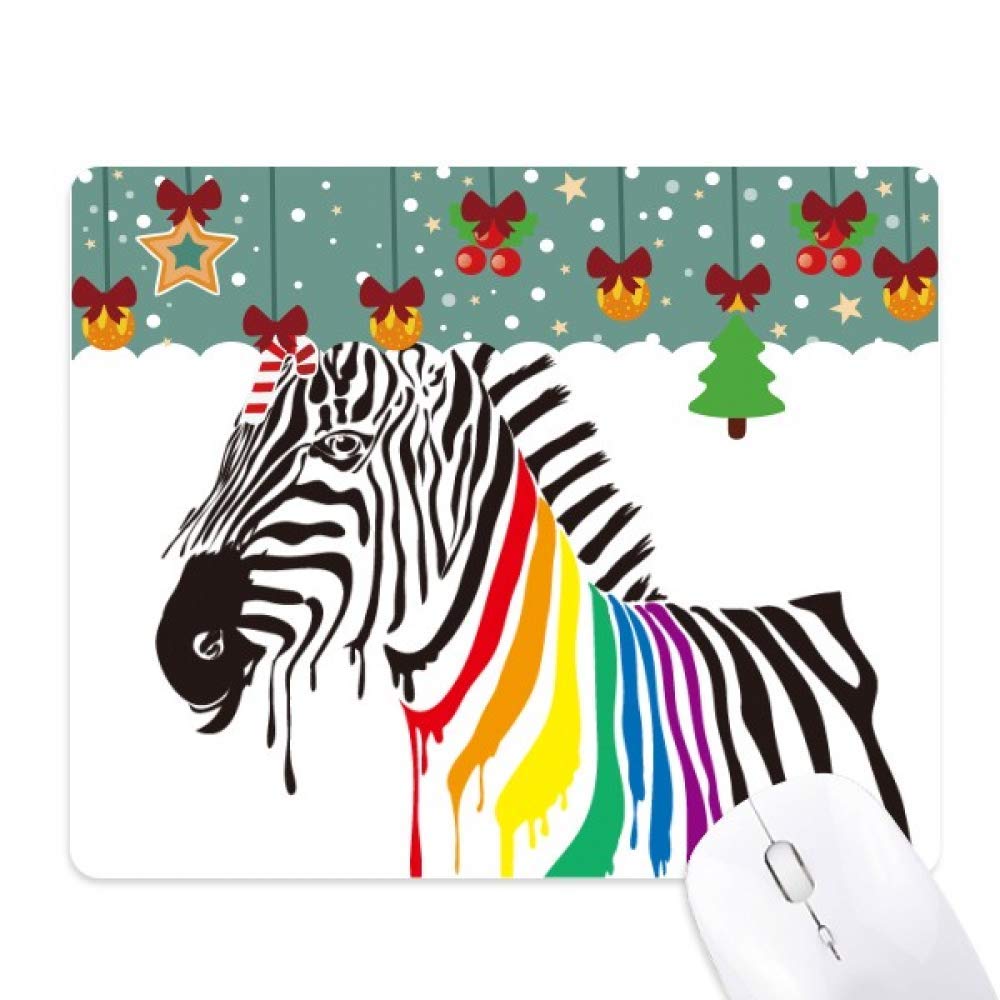 Alfombrilla de ratón con diseño de arcoíris Zebra LGBT para escritorio 5