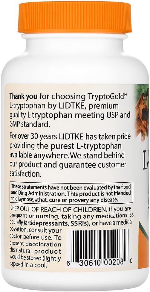 Lidtke Technologies L-Tryptophan Capsules, 120 Count