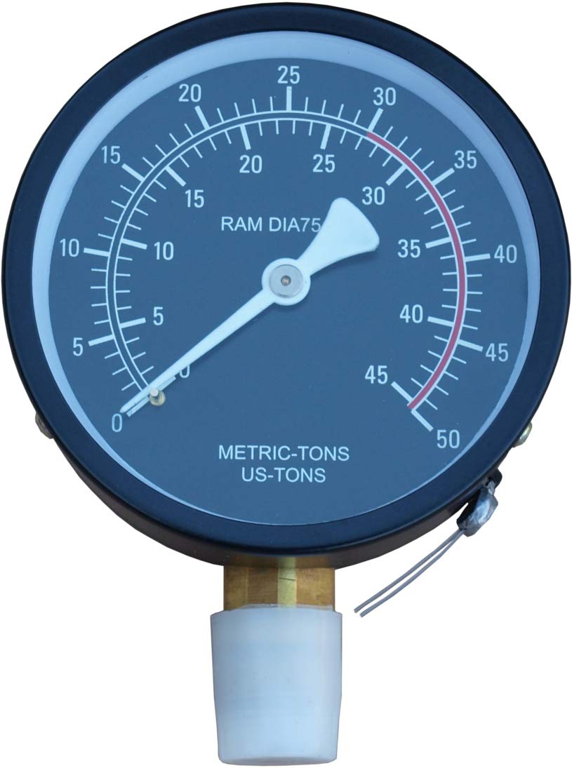 Carmax Werkstattpresse Satz 30T Hydraulikpumpe Doppelantrieb Hydraulikzylinder Manometer Montageplatte