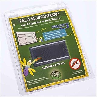 Tela Mosquiteiro Com Velcro Protej Cinza