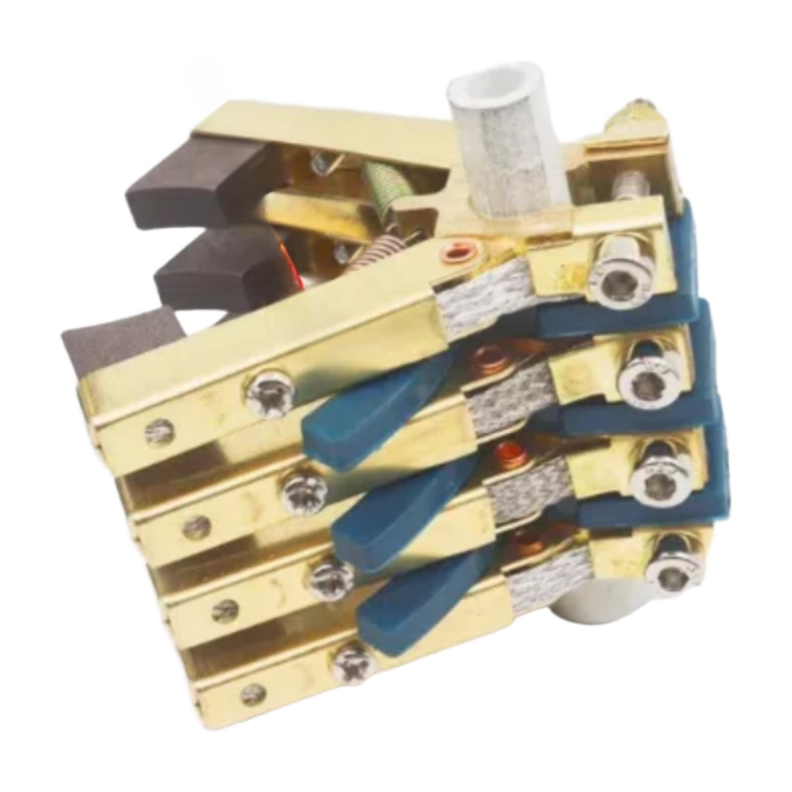 Anillo colector conductor, 2/4 circuitos, tipo soporte | anillo de cobre multicapa; anillo de cobre; portacarbones; escobilla de carbón(10 or 12 pole carbon brush spacer)