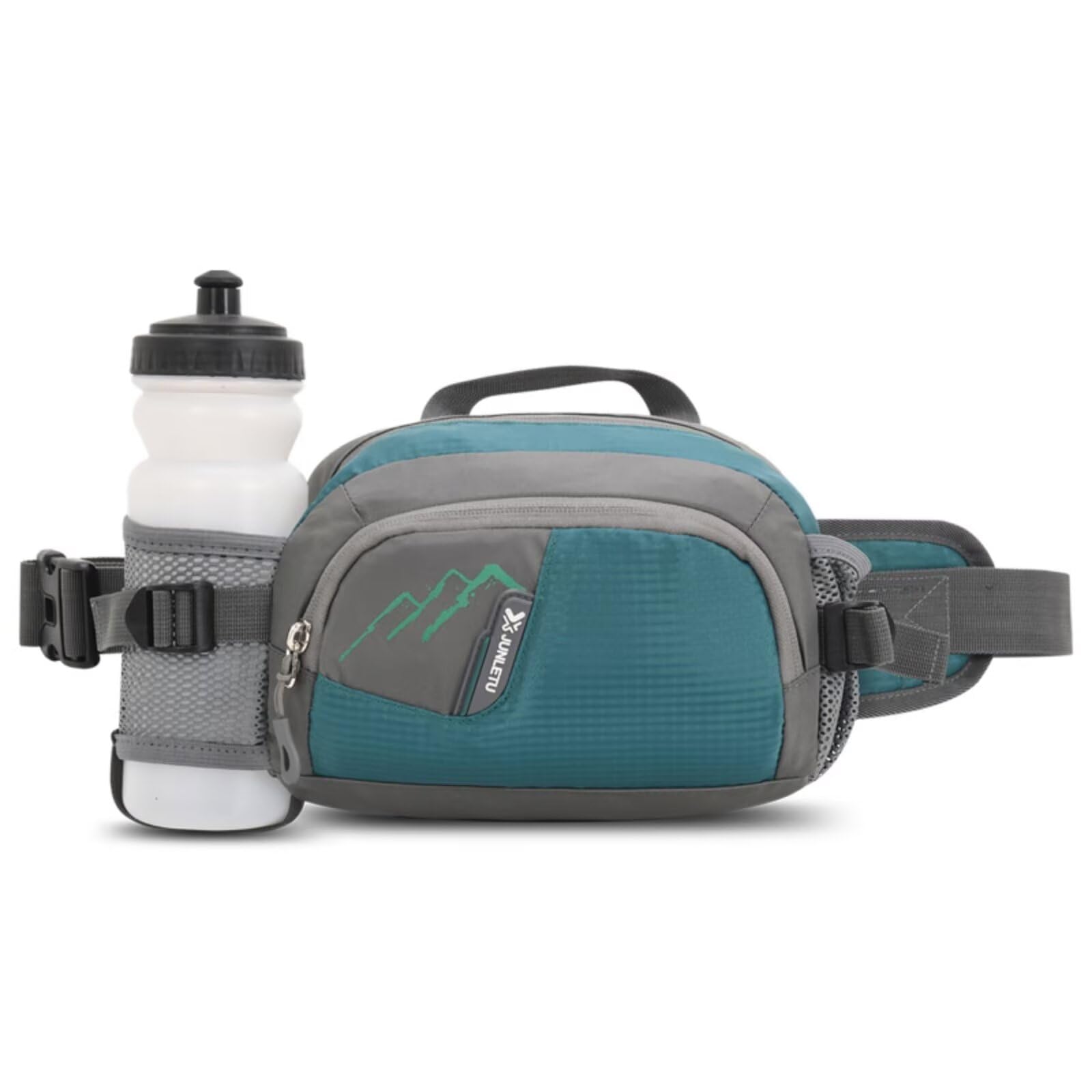 ROSSRORE Outdoor Large Running Belt Men, Running Phone Holder Expert-Recommended Celebrity Favorite Fitness Dog Walking Hiking Waist Pack Hip Bag with Water Bottle Holder Green