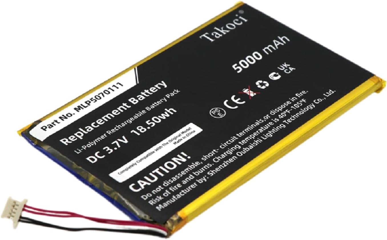 5000mAh Replacement MLP5070111 MLP5070111 Battery for Au-tel MaxiSys Mini,MS905,MS906,MY905, MK808,MK808BT,MK808TS,MP808,MP808TS,DS808,MK808IM,MK906,MS906CV,TS608,IM508,DS808K