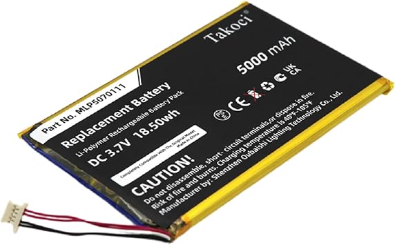 5000mAh Au-tel MLP5070111 Replacement Battery for Autel MS905, MS906, DS808, IM508, MaxiDAS DS808 Scanner