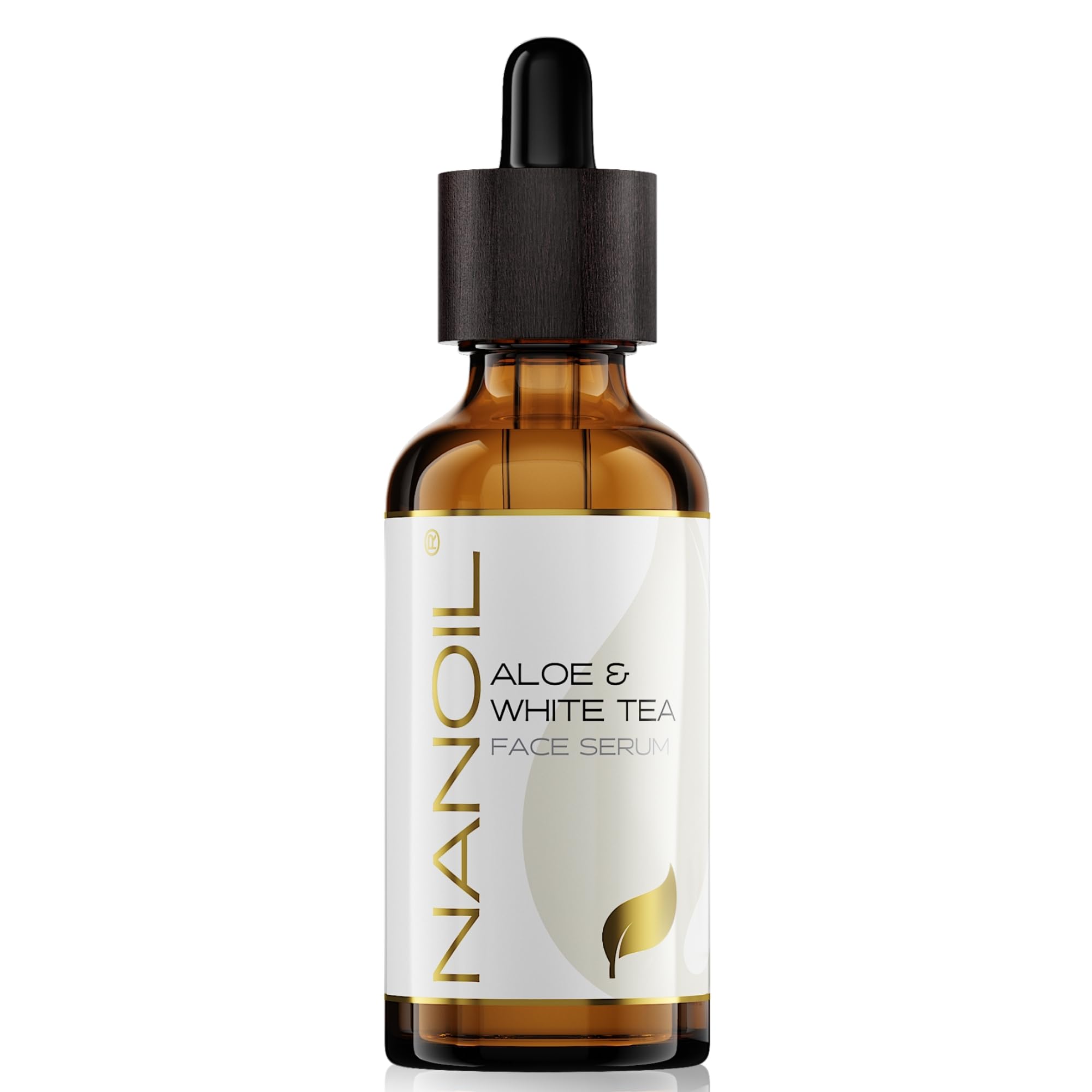 Nanoil Face Serum 50ml - Face Serum For All Skin Types, Smoothing & Illuminating, Skin Care, Nourishing, Anti-aging & Hydrating Facial Care (Aloe & White Tea)