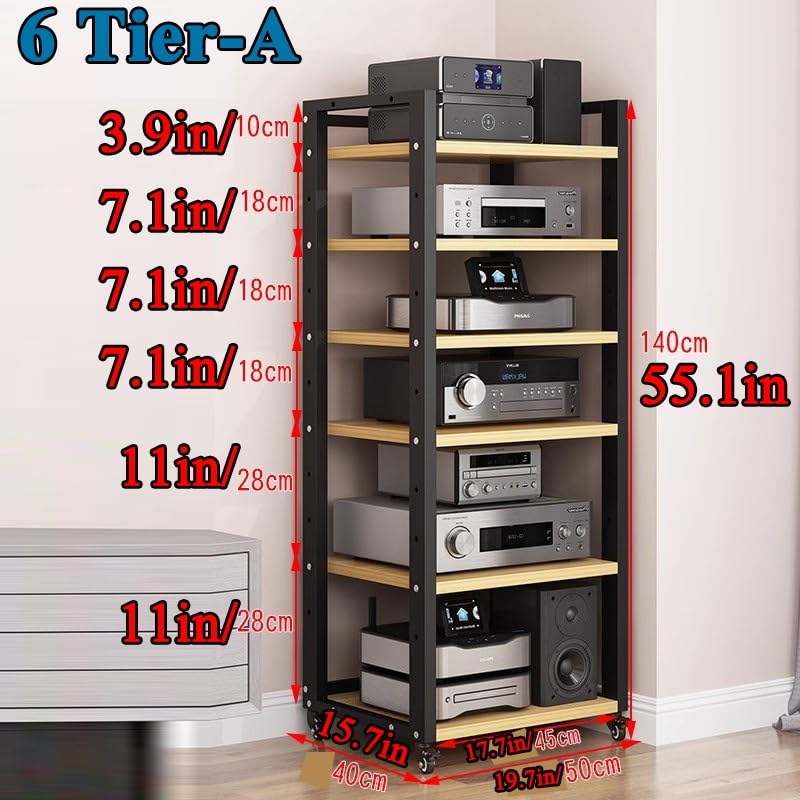 Support de composants stéréo avec assemblage facile pour boîtier TV et audio - 2