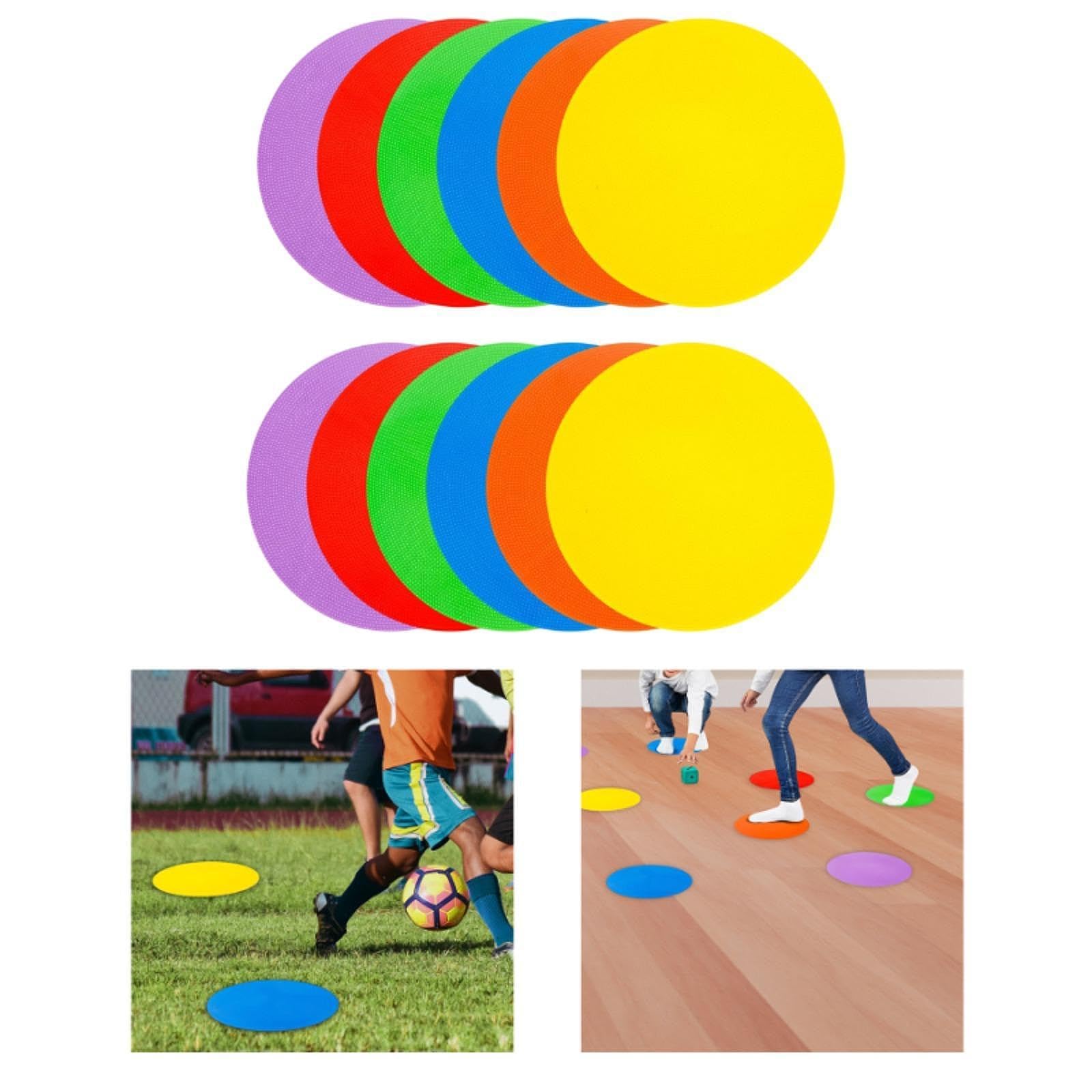 Marcadores de Puntos de Entrenamiento: Conos Planos, Discos Planos, Marcadores de Cancha, Puntos de Asiento para Práctica de Fútbol,