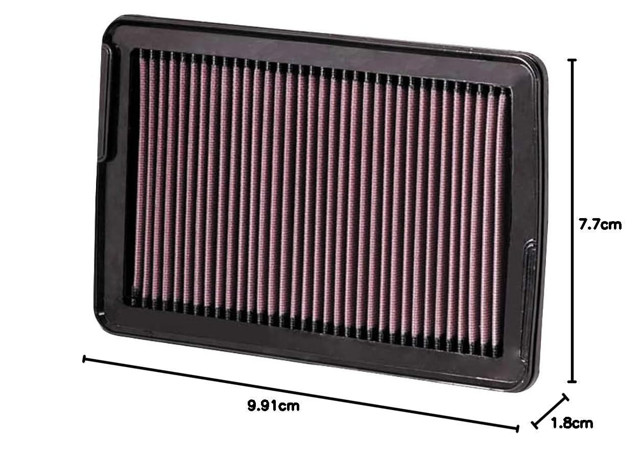 K&N vervangingsfilter compatibel met Hyundai I30/I40/IX35 1.7D/2.0 2010-/Tucson 1.7D/2.4 2010-/2.0 2011- & Kia Carens 1.6/1.7/2.0/Ceed 1.4/1.6 2014-/Forte 2.0/Sportage 1.7D/2.0/2.4 2010- (33-2451