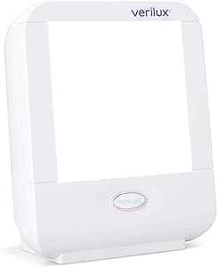 Verilux HappyLight VT10 Compact Personal, Portable Bright White Light 10,000 Lux Therapy Lamp with 20 sq. in. Lens Size
