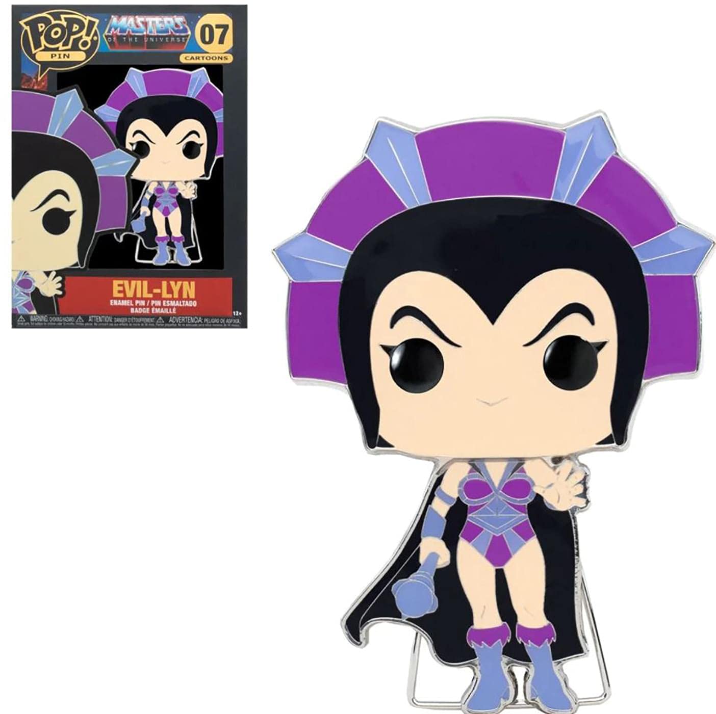 Funko Pop! Enamel Pins: Masters Of the Universe - Evil-Lyn - Masters Of the Universe - Cute Collectable Novelty Brooch - for Backpacks & Bags - Gift Idea - Official Merchandise - TV Fans