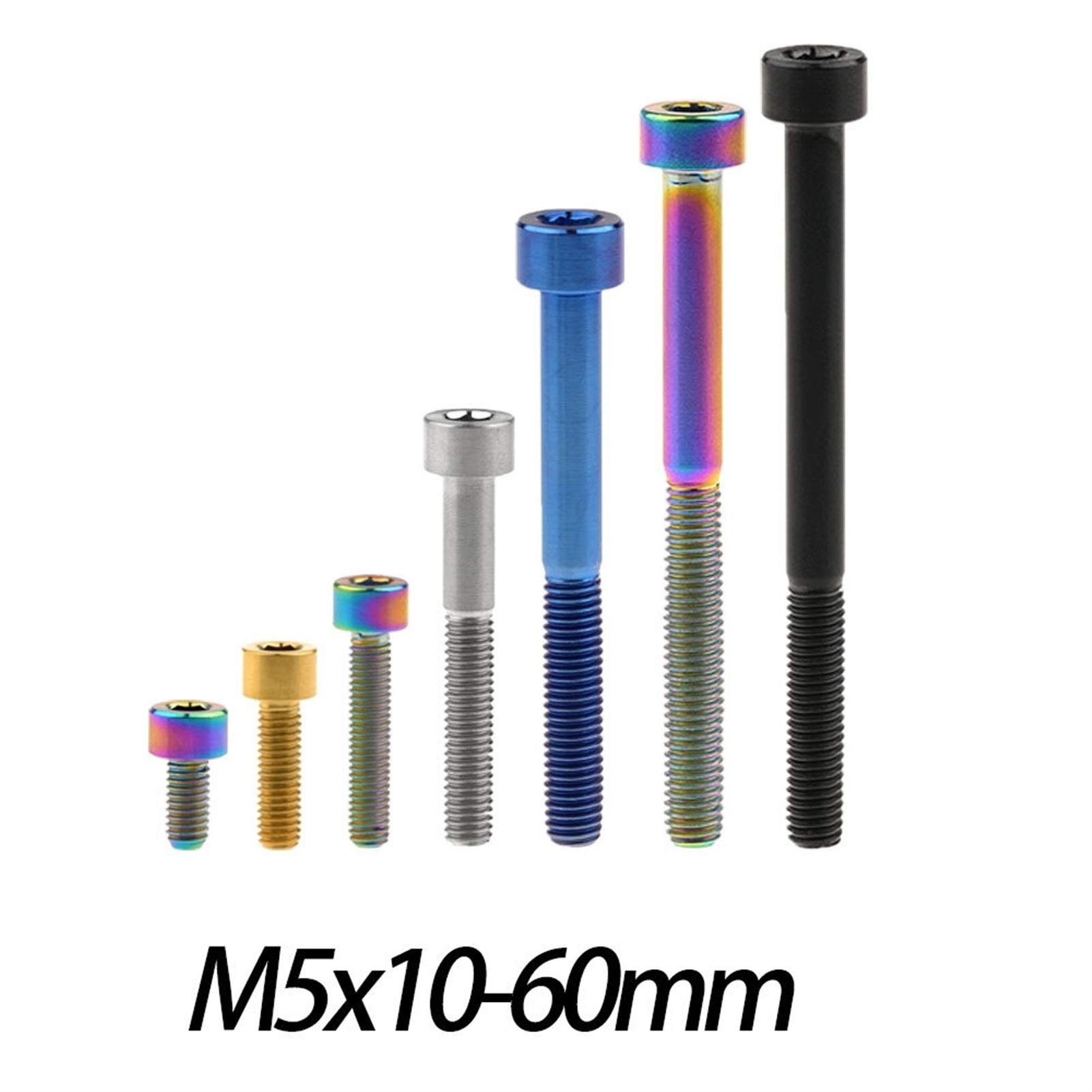 Aexit M5x15mm titane doré Ti vis boulon tête conique fixations