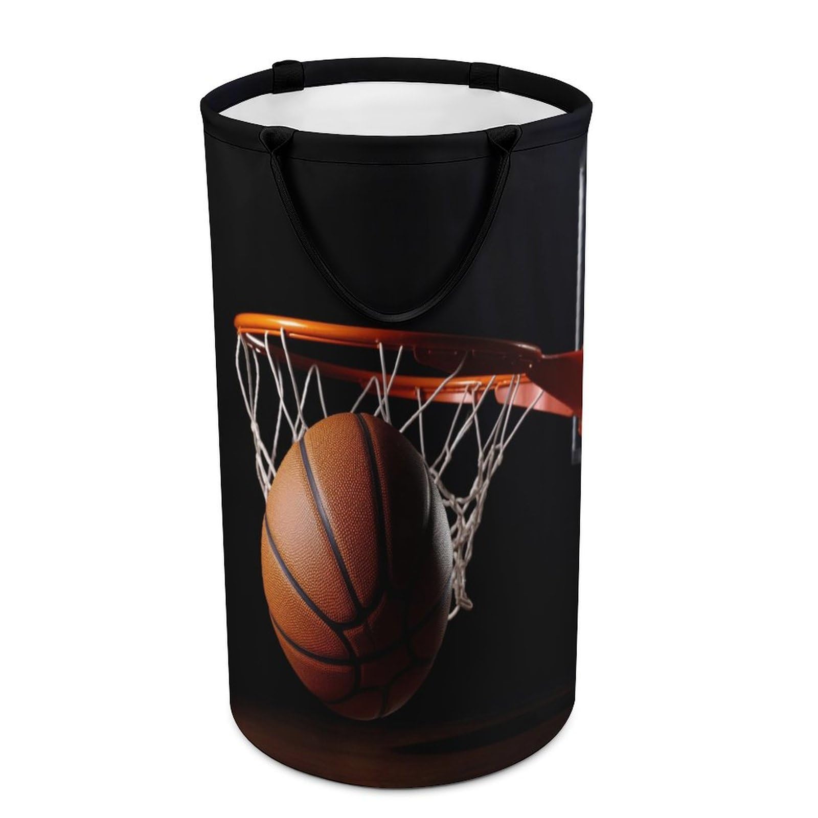 Panier à linge de basket-ball pliable sac de rangement à poignées