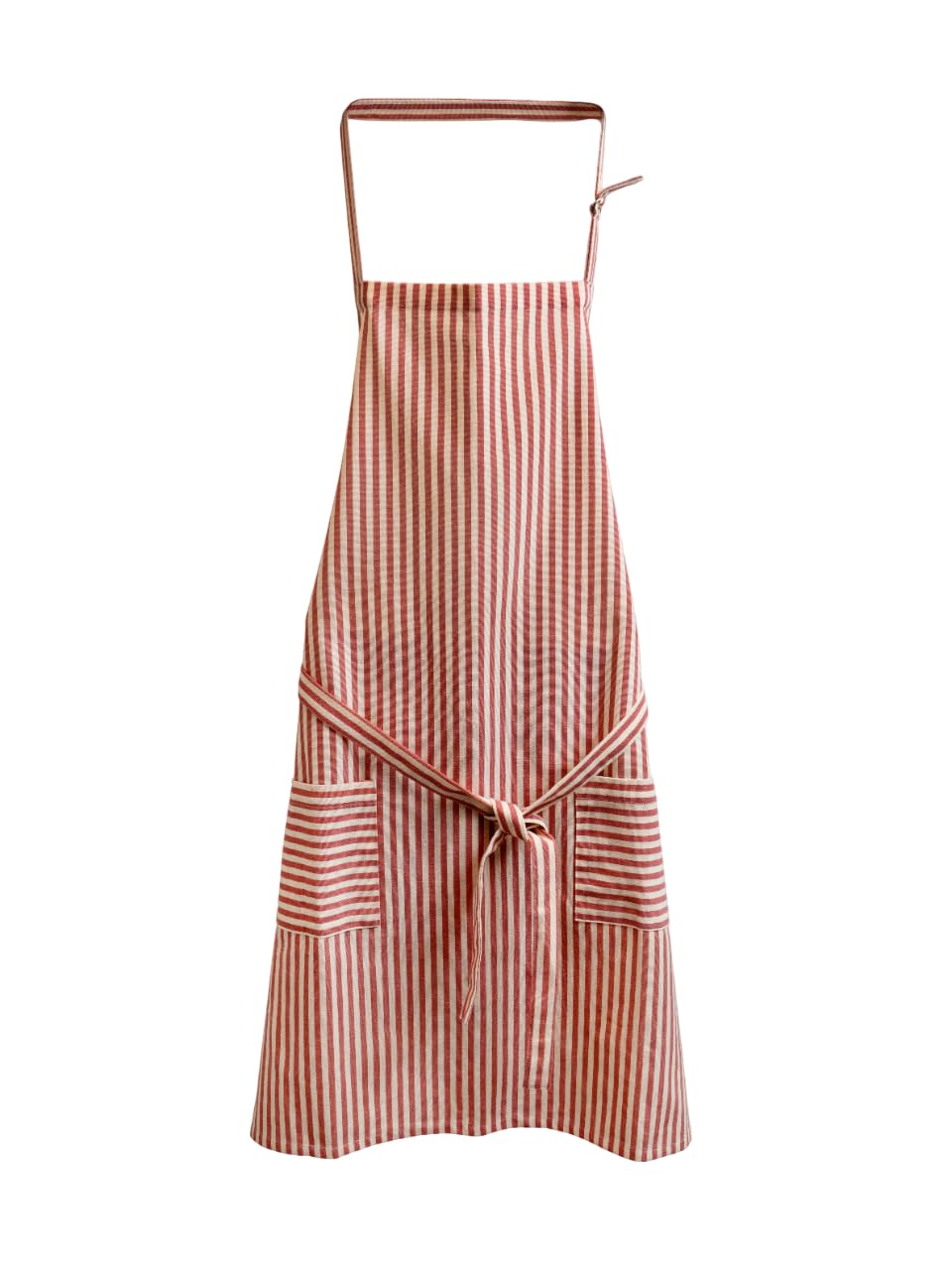 Anna Michelle Cotton Chef Apron for Men Women with 2 Pockets Unisex Adjustable Kitchen Aprons for Cooking Baking BBQ Grilling Gardening Painting Professional Aprons for Work (Rose)