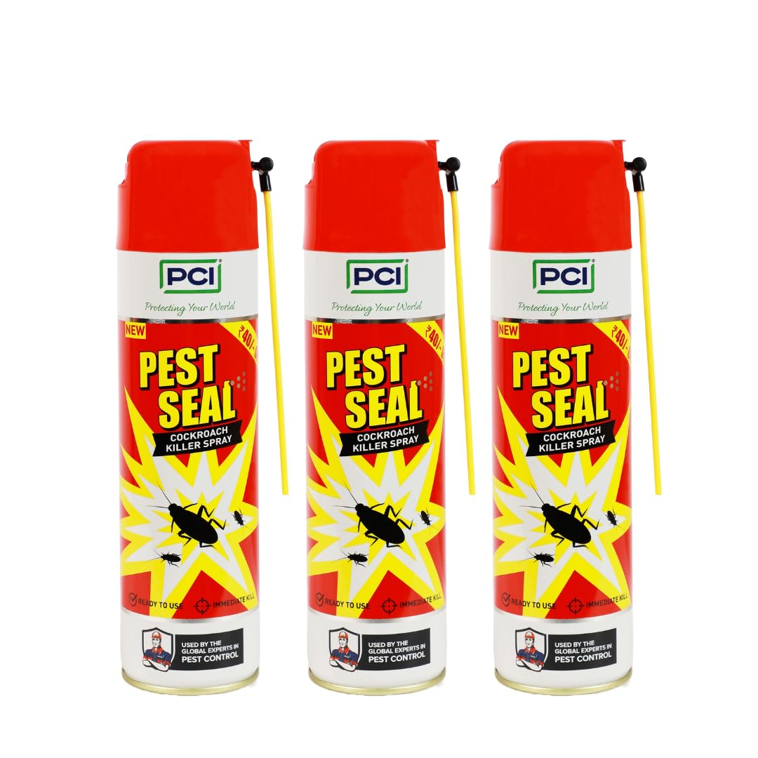 PCI Pest Seal Cockroach Killer Spray 400ML (Pack of 3)| Crawling Insect Killer with Deep-Reach Nozzle | 100% Kill Guarantee-image-19