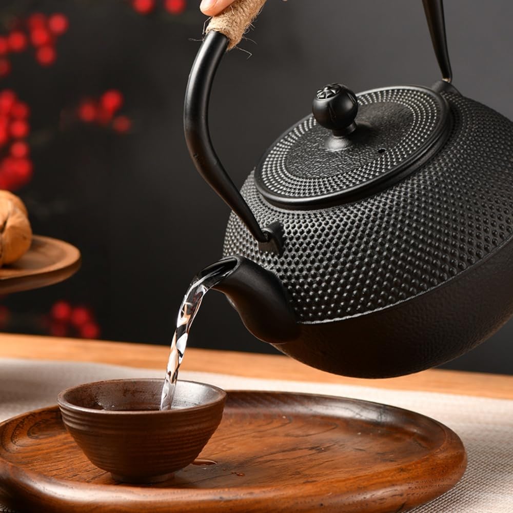 Amazon.co.jp: JNNJ鉄瓶 南部鉄器 鉄 びん 鉄びん 鉄瓶 ホーロー加工