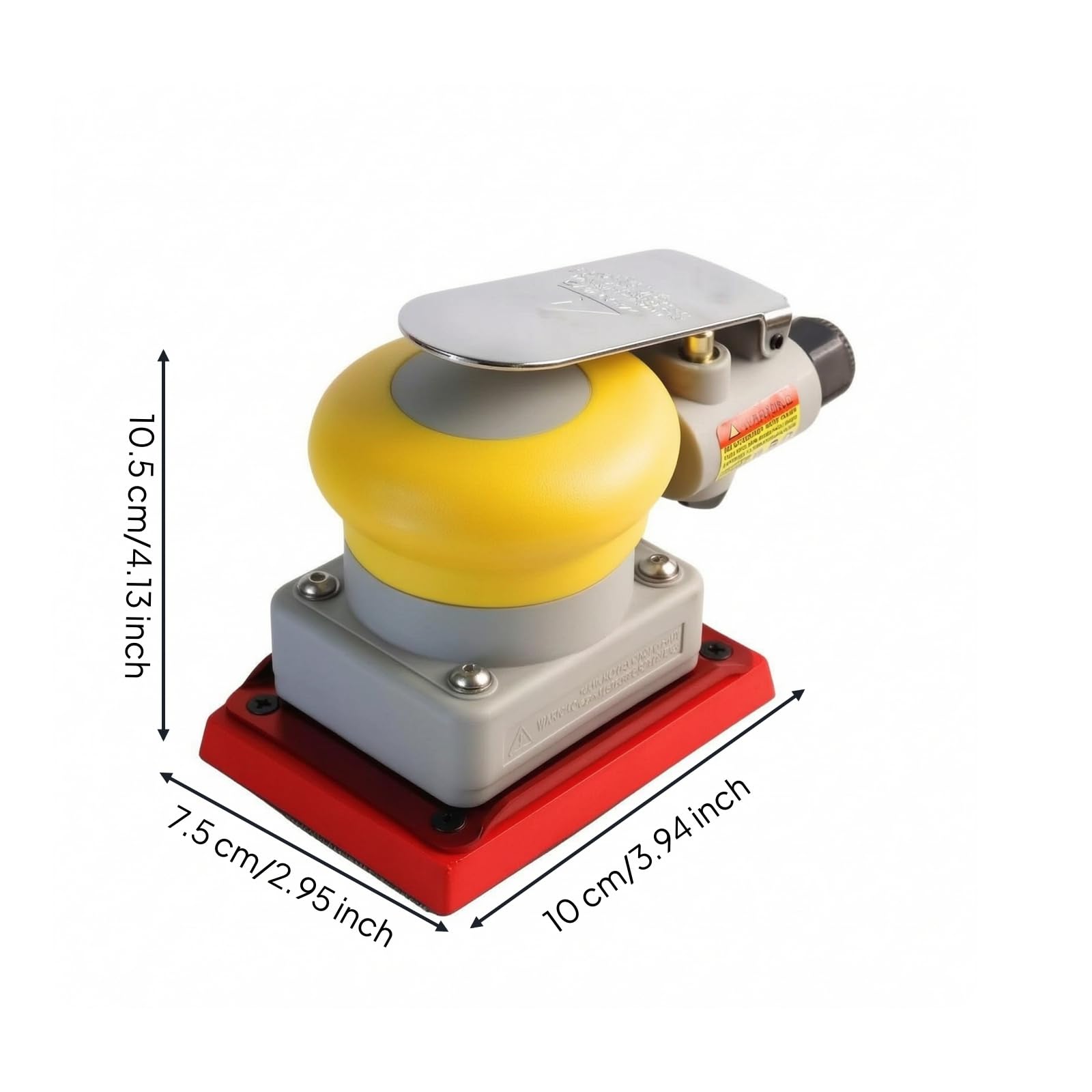 kowaku Lijadora Neumática Industrial Compacta, Herramienta, para Lijado sin humedad, Chapistas, Mecánicos, Amarillo