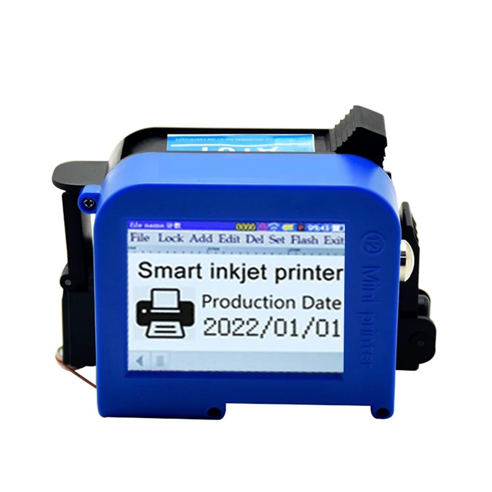 Mini Stampante Portatile Codice QR Automatico da 12,7 mm Numero di Data Etichetta Logo Stampante a Getto d'inchiostro Nera ad Asciugatura Rapida Portatile