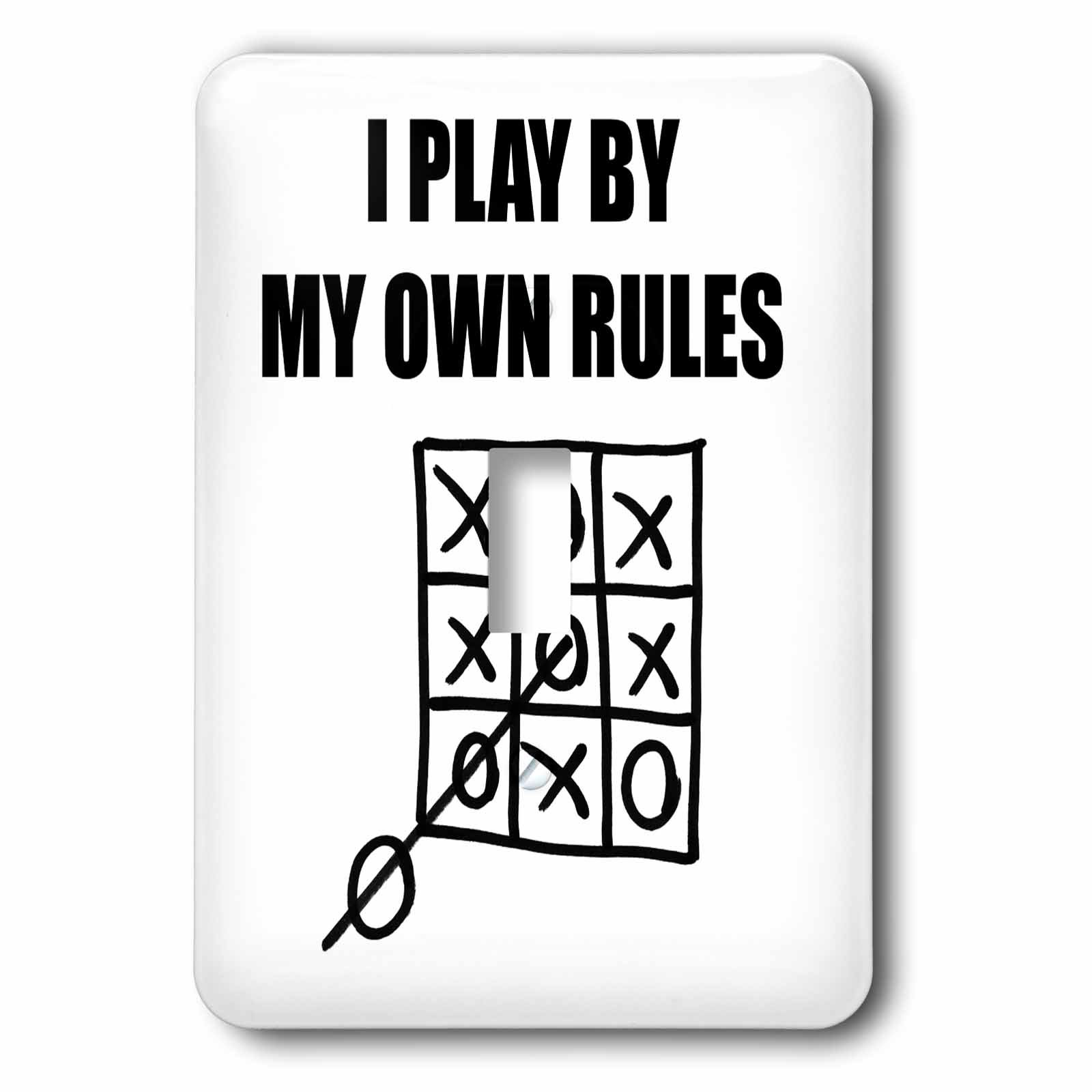 Interrupteur à bascule I Play By My Own Rules multicolore 3dRose - 2