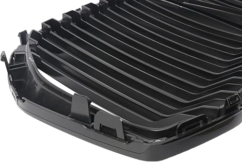 Miniatura 58 de Parrilla de riñón para parachoques delantero, color negro brillante, compatible con BMW X5 E70 X6 E71 2007-2014 doble listón doble línea Láminas