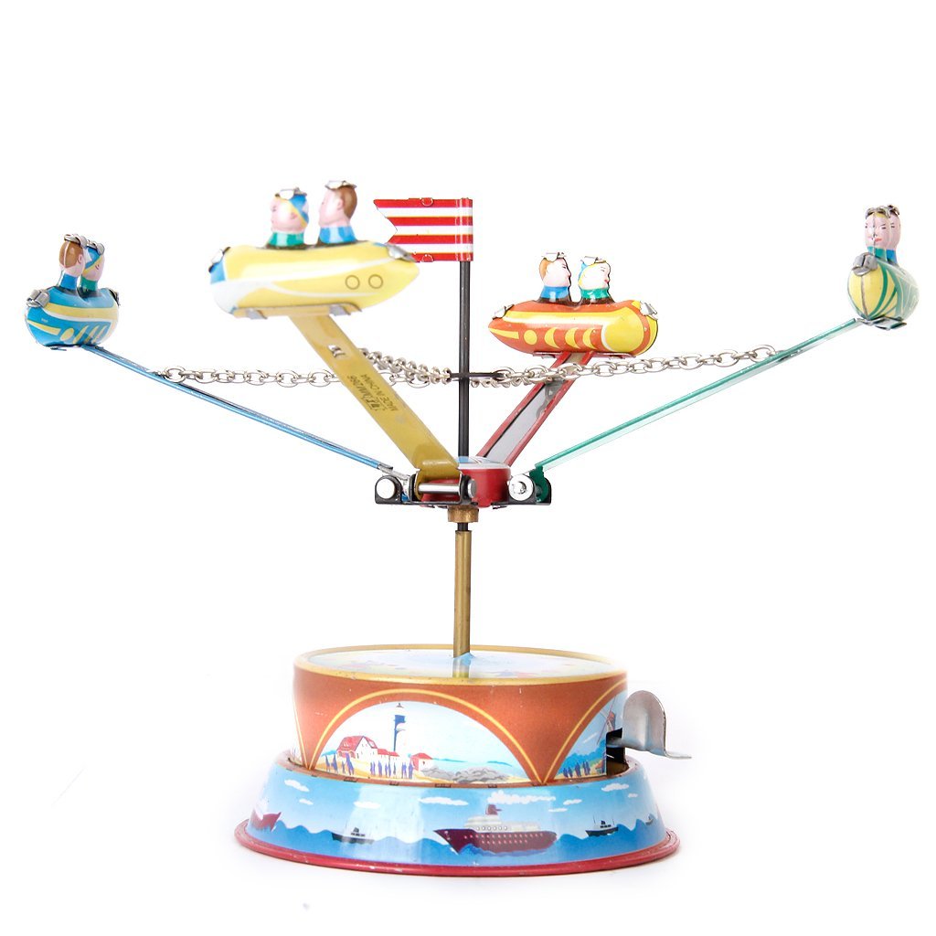 Inzopo Rotating Spacecraft Model Tin Collectibles Toy Gift for Adult by Generic