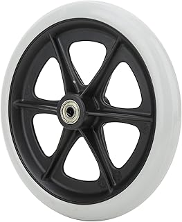 Disabled TPR Wheels,Durable 8 Inch Wheelchair Front Wheels, Rolling Wheelchair Accessory and Wheelchair Replacement Wheels