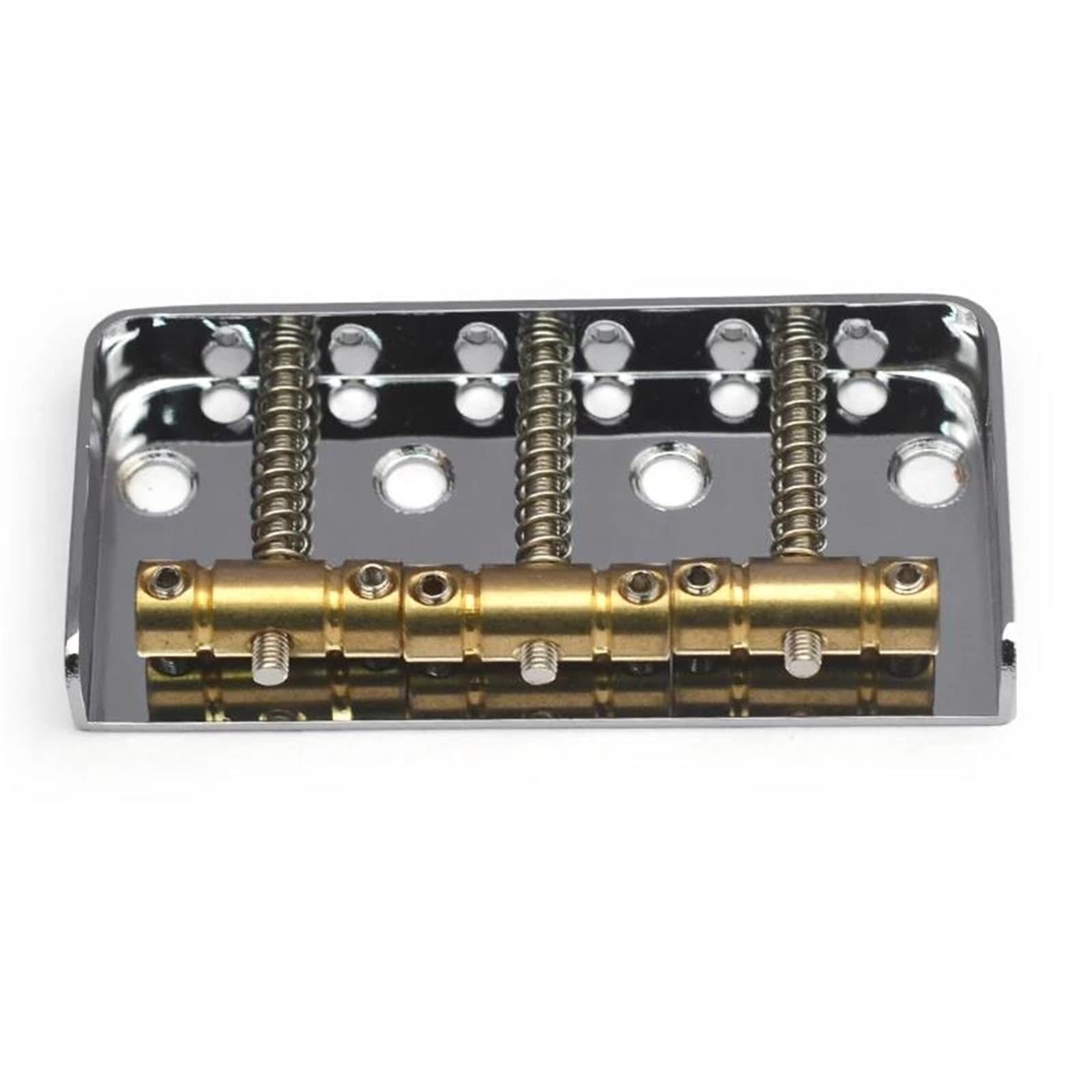 Ponte corto in ottone a tre corde per chitarra elettrica TL 76.5x35.5 mm cromato Ponte Chitarra Acustica Generico