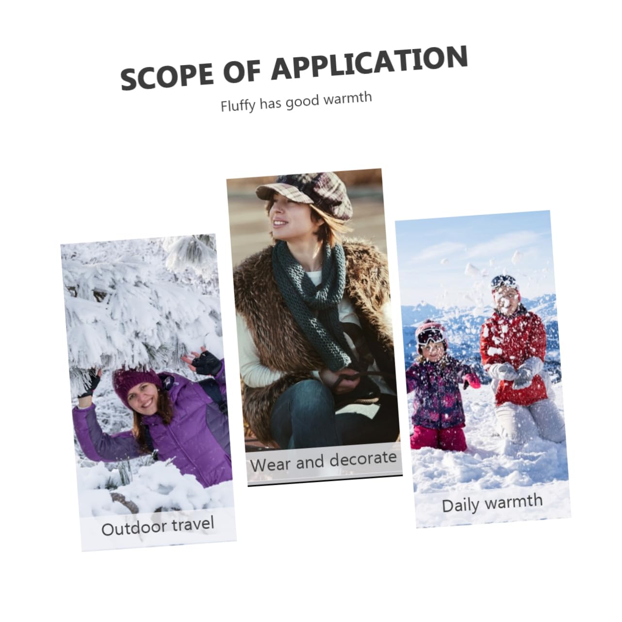 Ipetboom Cute Winter Gloves Women's Furry Wrist Cuff Warmer Winter Wrist Warmers Women Gloves Warm Fur Arm