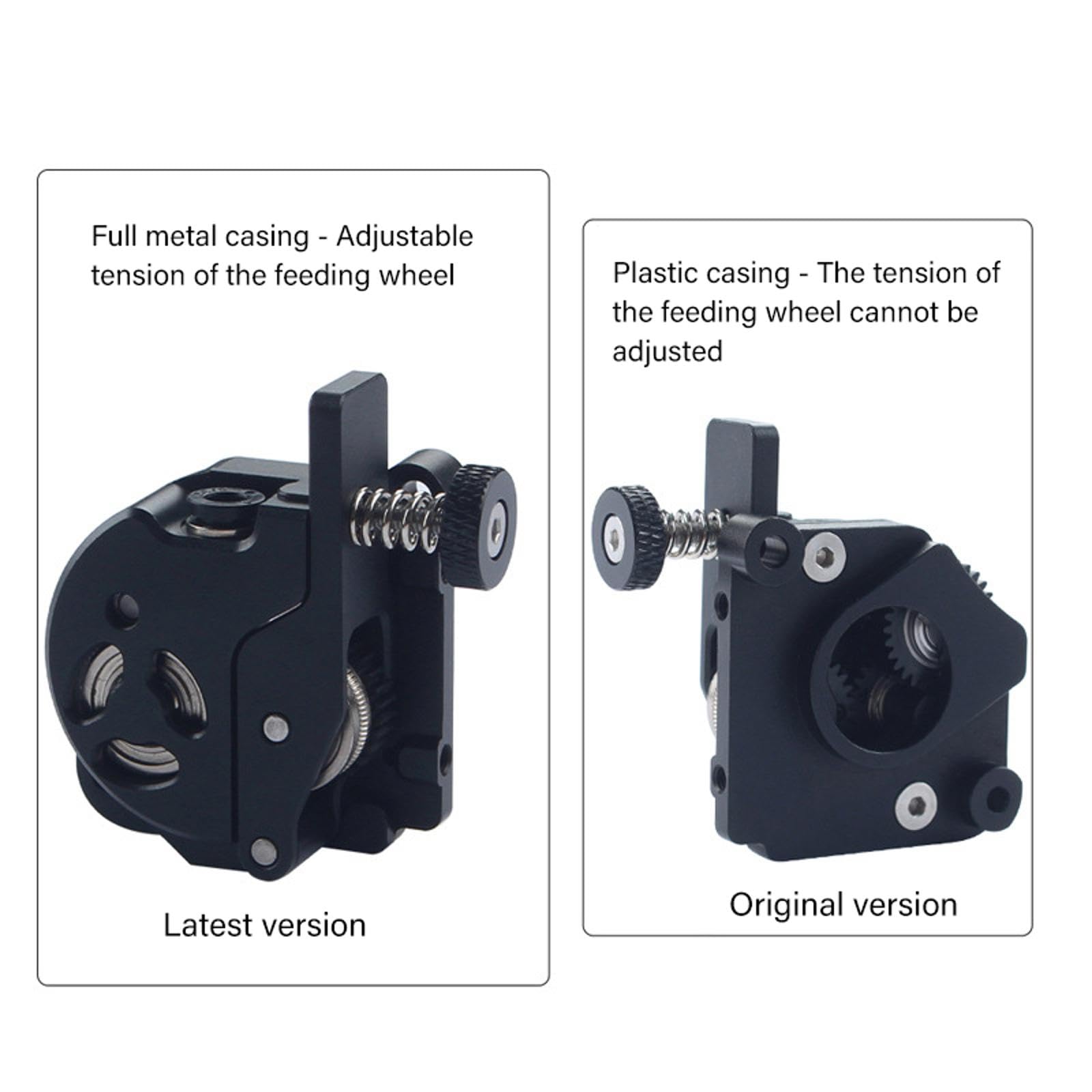 Verbesserte Metall Extruder Kompatibilität mit Mehreren Filamenten PETG ABS für K1C K1Max Drucker Stabiler Austausch des Druckgetriebe Extruders