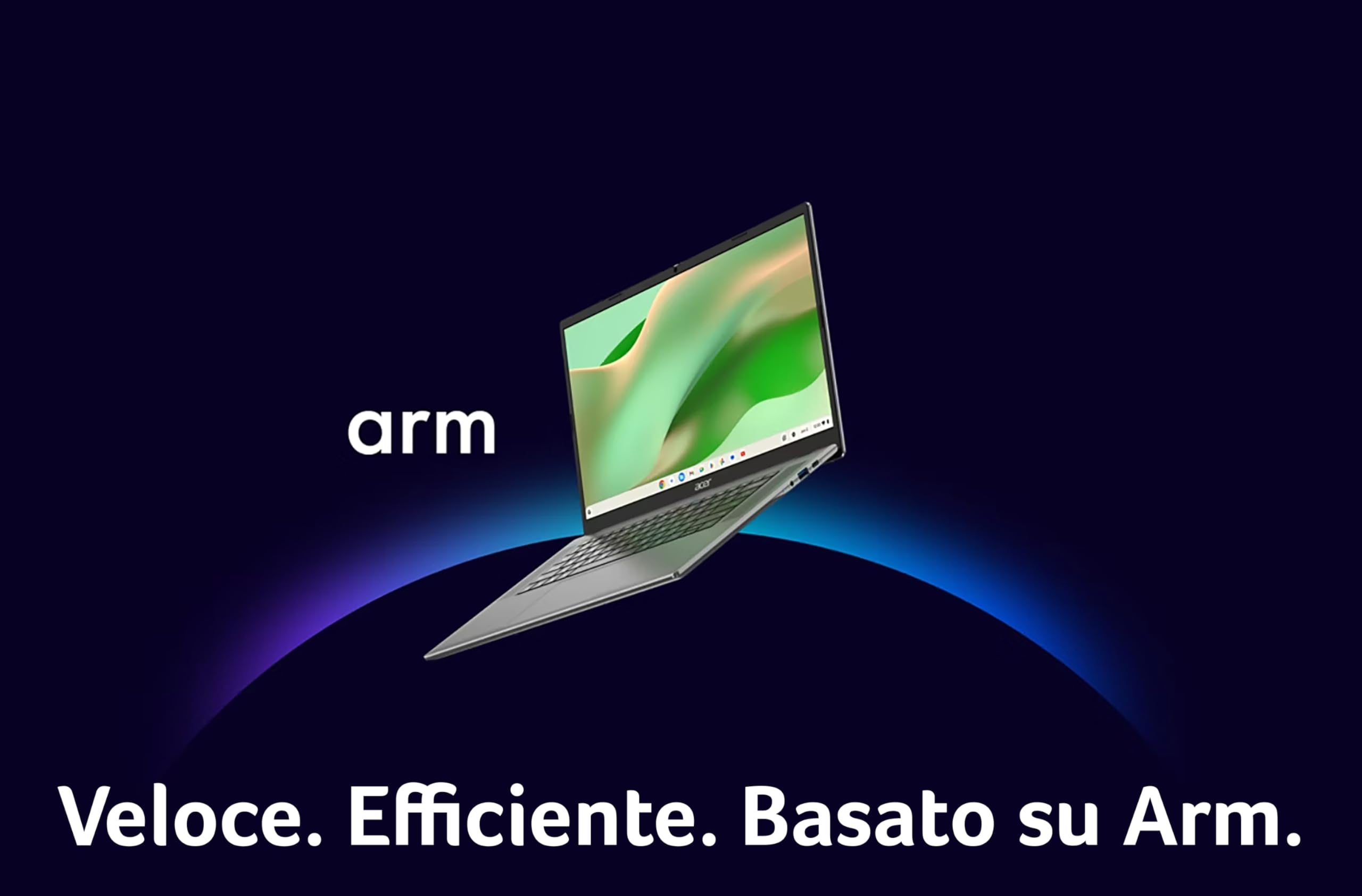 Acer Chromebook 315 + Mouse Wireless, Ram 4 GB DDR5, eMMC 64 GB, Display 15.6" FHD, CB315-8H-878V, Notebook, PC Portatile, Processore MediaTek Kompanio 540, Scheda Grafica ARM Mali, ChromeOS, Silver